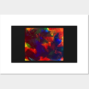 Black Opal Pattern Posters and Art